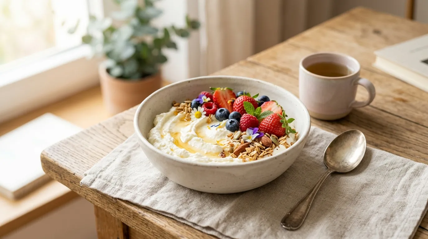 Zutaten für das Magerquark Dessert