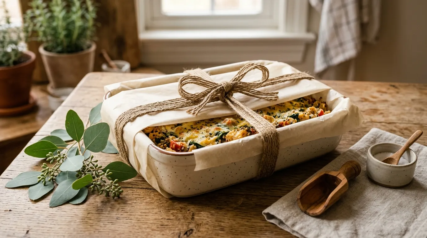 Protein Auflauf mit Hähnchen