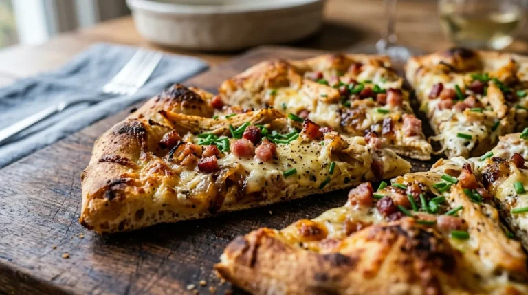 Knuspriger High Protein Flammkuchen