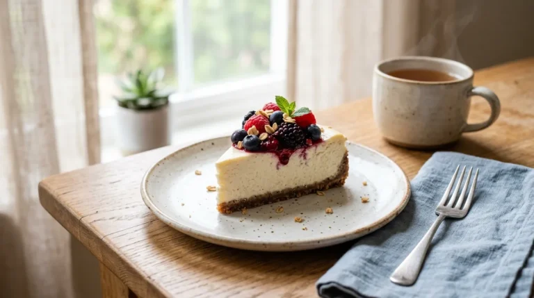 Protein Käsekuchen ohne Zucker