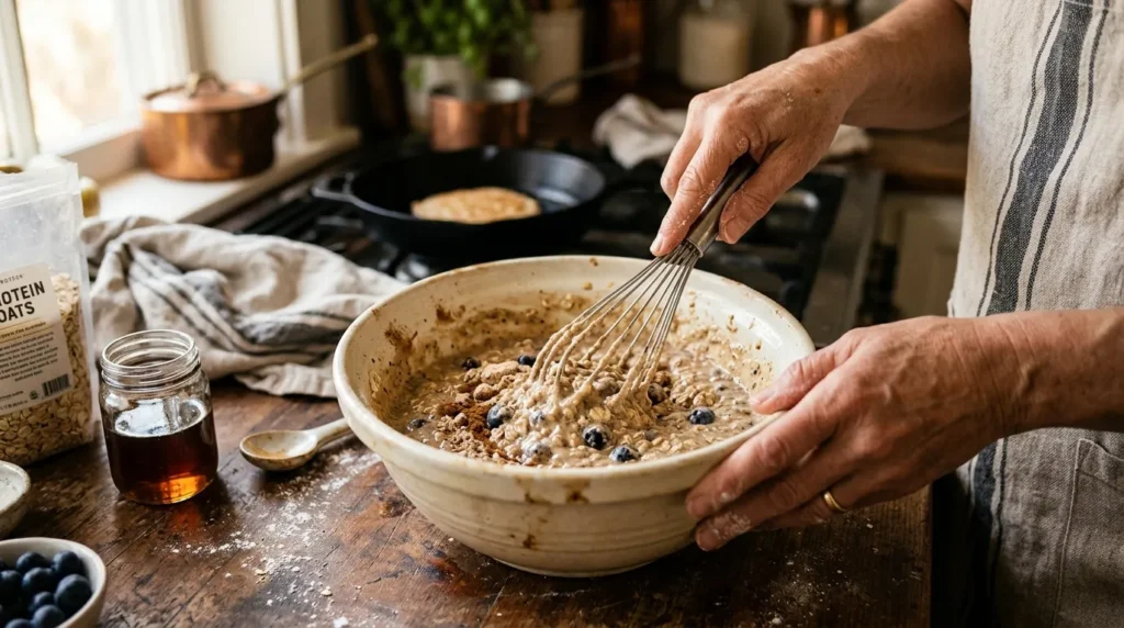 Zubereitung von Protein Pancakes Schritt für Schritt