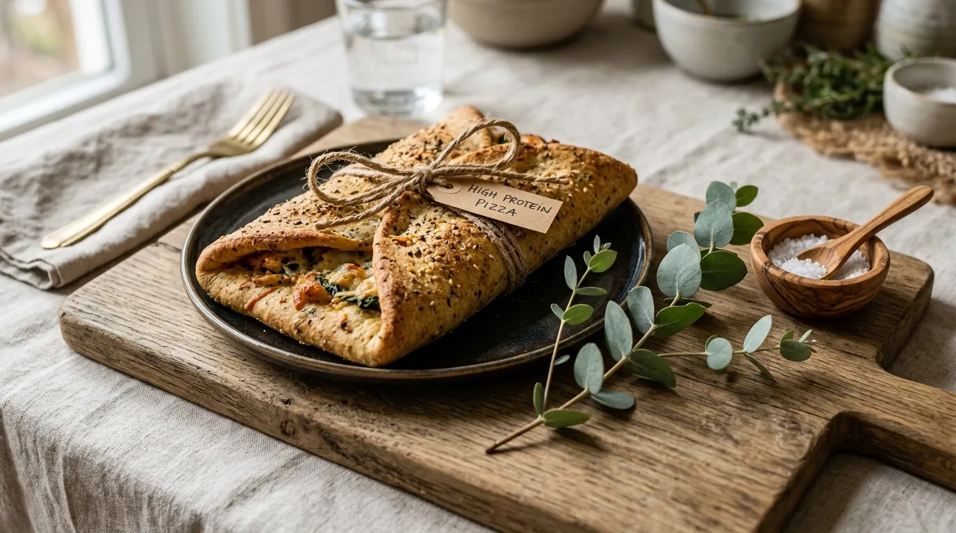 High Protein Pizza mit Low Carb Boden