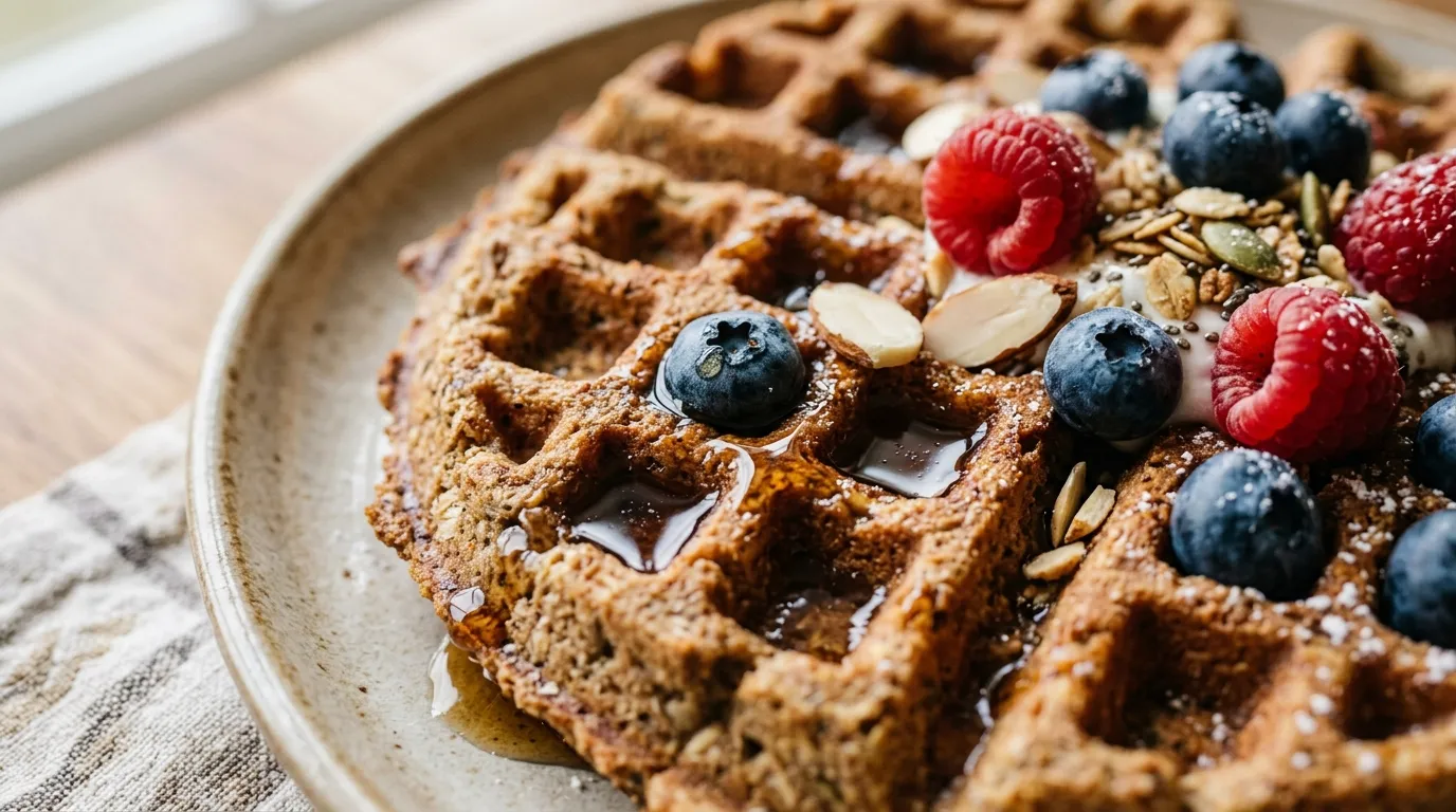 Knusprige High Protein Waffeln