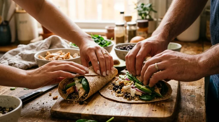 Flexible High Protein Wraps aus roten Linsen