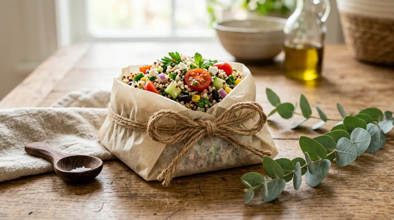 Frisch gekochter, körniger Quinoa
