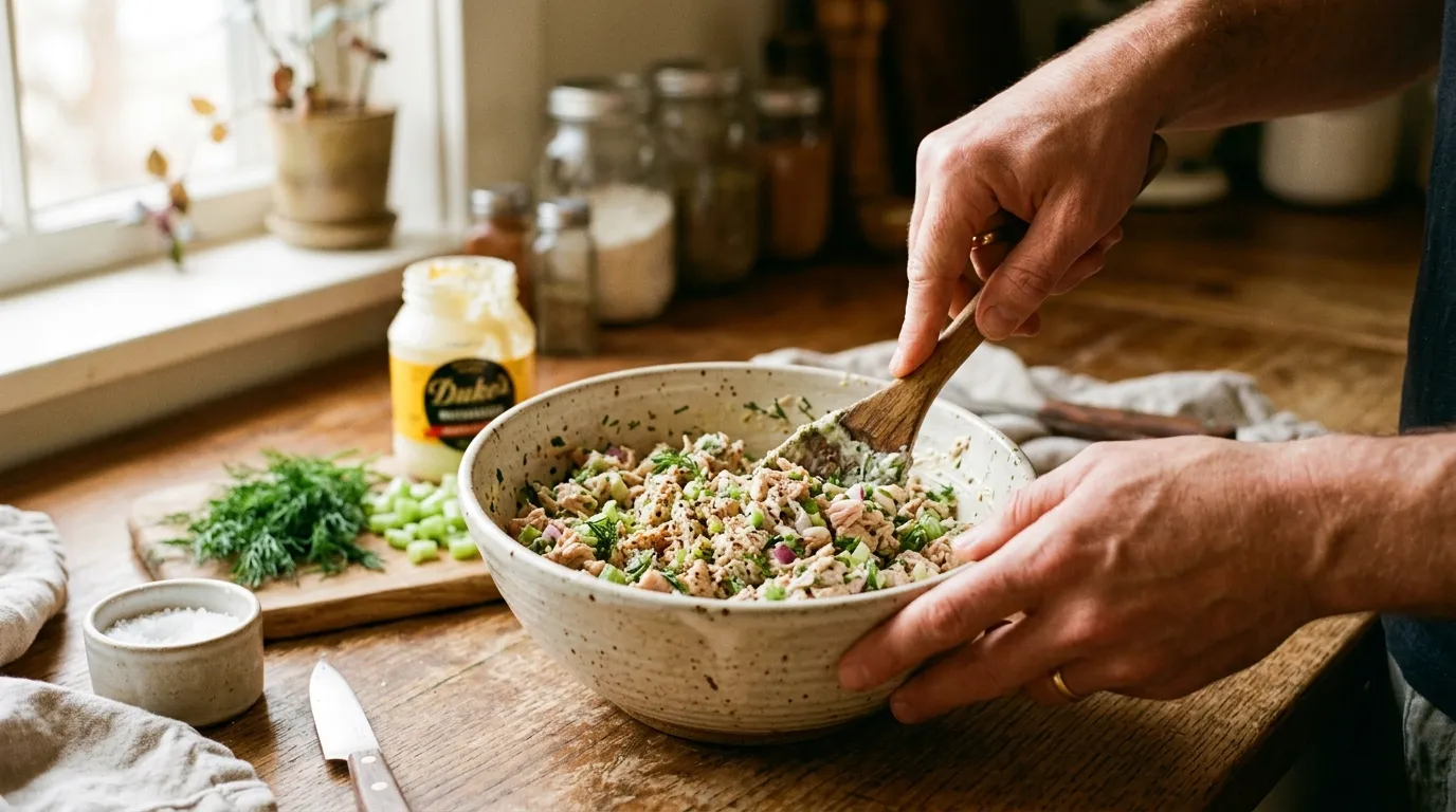 Zutaten für den Thunfischsalat